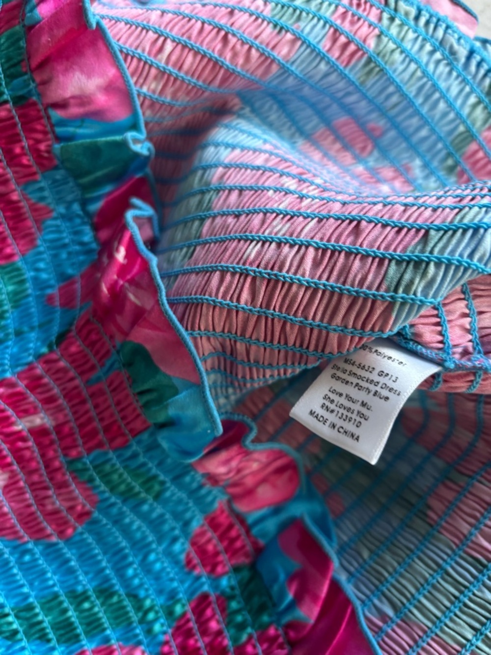 NWT Show Me Your Mumu Stella Smocked Floral Maxi Dress L - Picture 9 of 9